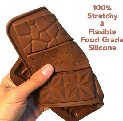 Mixed Shape Mini Chocolate Bar Silicone Mold