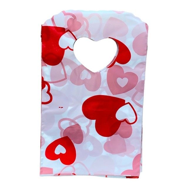 Heart Print Gift Bags (50pcs)