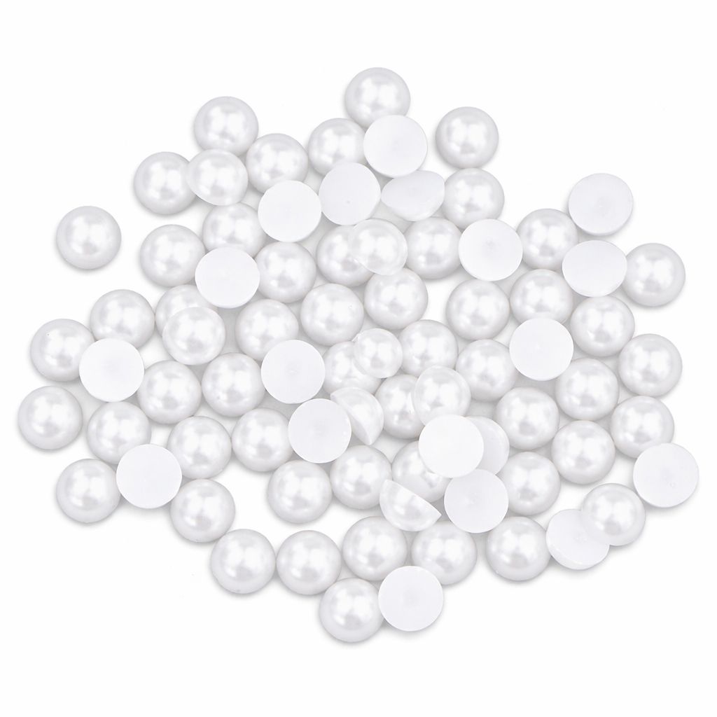 Flat Back Imitation Pearls (30pcs) 8mm