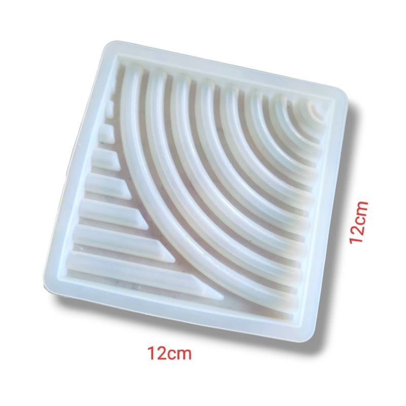 Square Design Coaster Silicone Mold