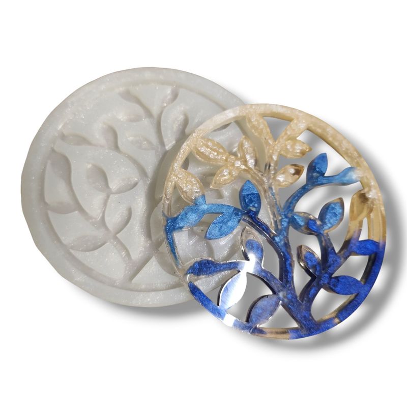 Leaf Design Coaster Silicone Mold