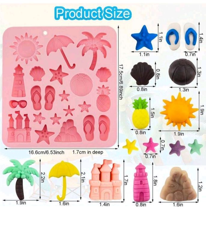 Beach Theme Silicone Mold