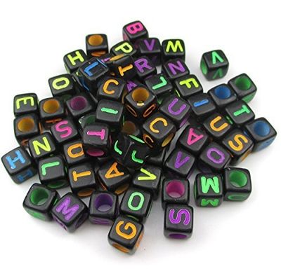 Alphabet Acrylic Beads (12g)