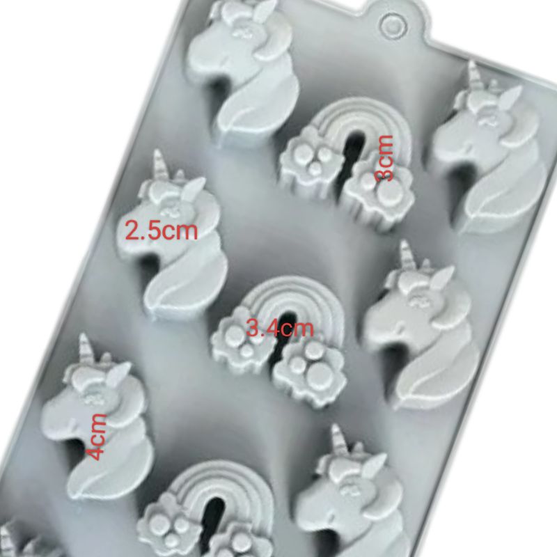 Unicorn &amp; Rainbow Silicone Mold