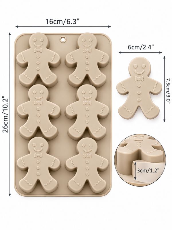 Gingerbread Man Silicone Mold