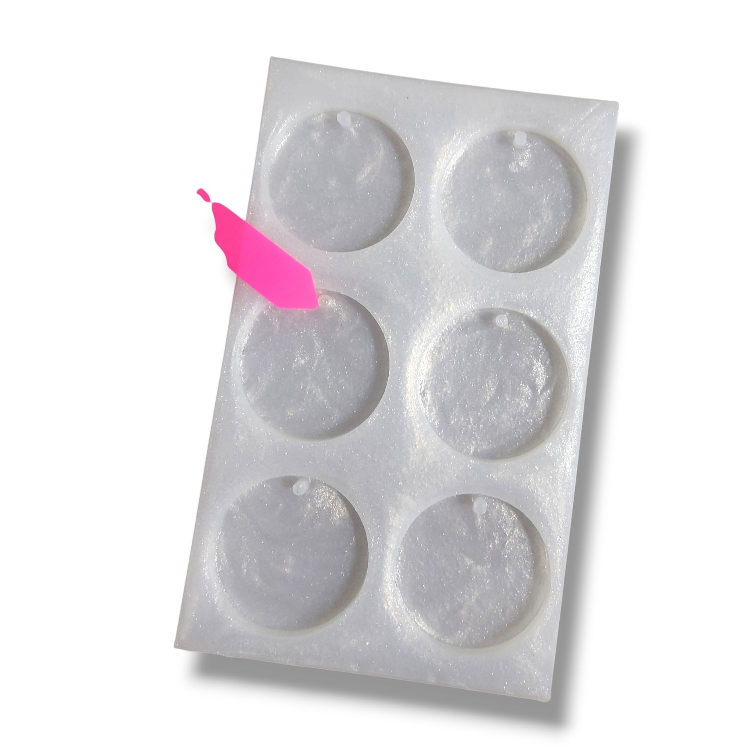 Round Disc Keychain Silicone Mold