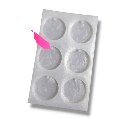 Round Disc Keychain Silicone Mold