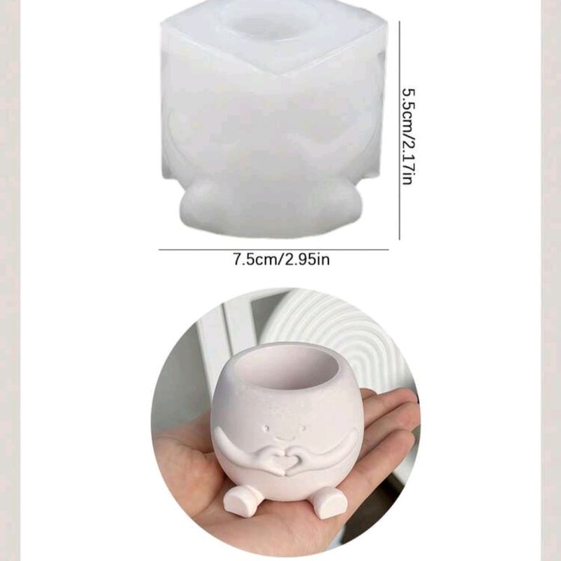 Mini Belly Flower Pot Silicone Mold