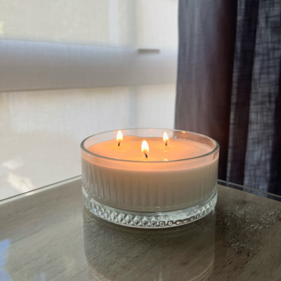 Inanna Textured Glass Candle
