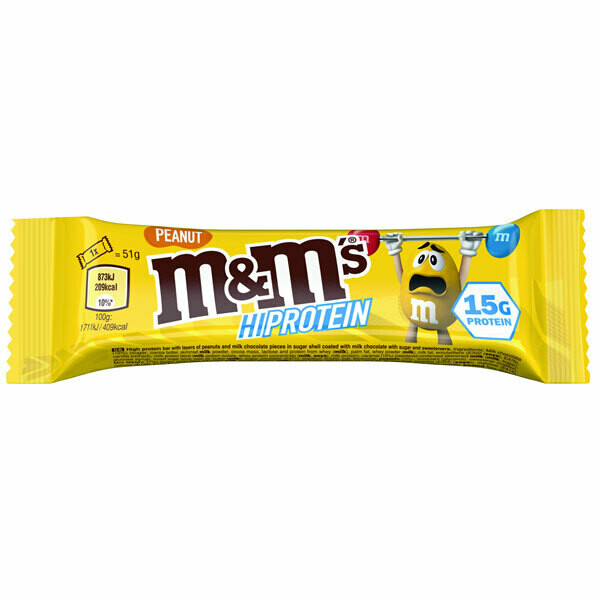 M&amp;M Hi-Protein Bars, Inhoud: 1 Bar, Smaak: Peanut