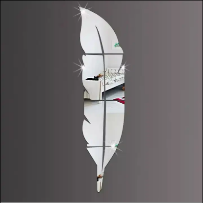 Feather mirror  for wall.Home decore.Trending beautiful mirror.