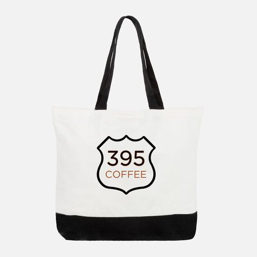 395 Coffee Canvas Shopping Bag, front