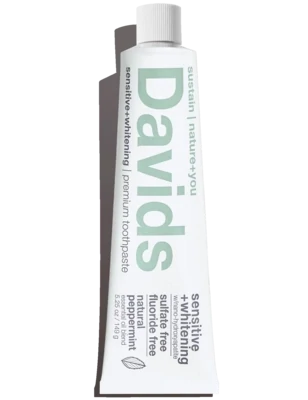 Davids sensitive+whitening nano-hydroxyapatite premium toothpaste / peppermint