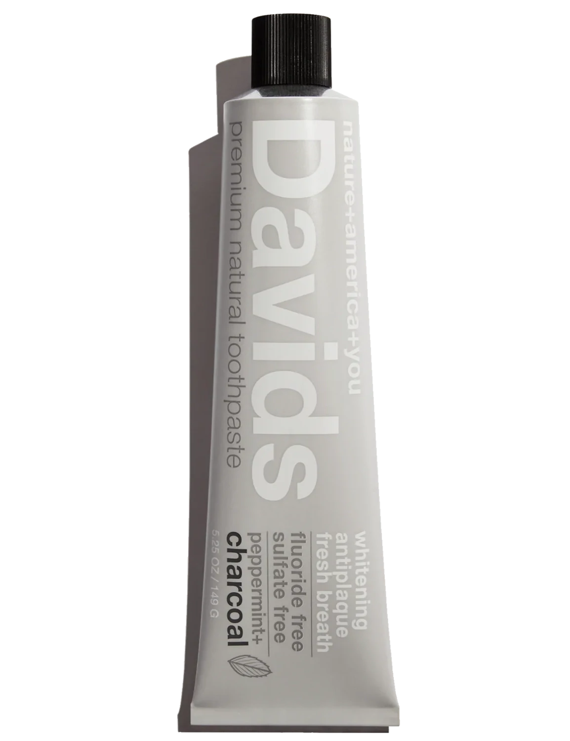 Davids premium toothpaste / charcoal+peppermint