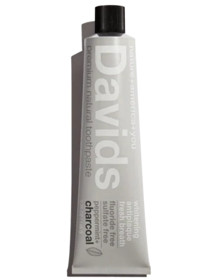 Davids premium toothpaste / charcoal+peppermint