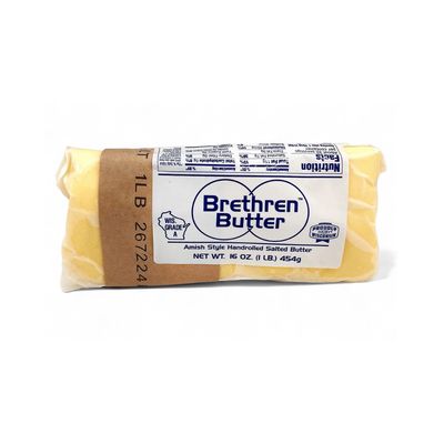 Brethren Butter Amish Style Hand Rolled Salted