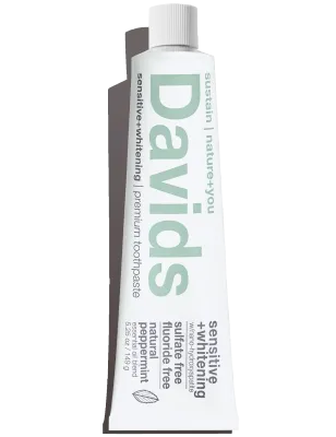 Davids sensitive+whitening nano-hydroxyapatite premium toothpaste / peppermint
