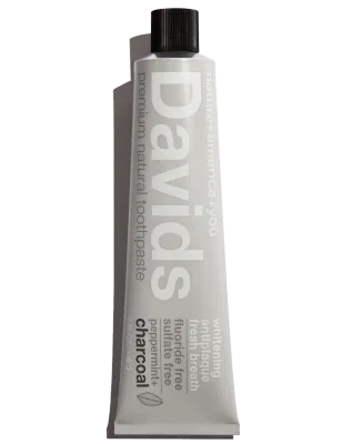 Davids premium toothpaste / charcoal+peppermint