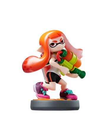 Inkling Girl Orange Splatoon Amiibo - Unboxed