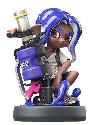 Octoling Boy Blue Splatoon Amiibo, Unboxed