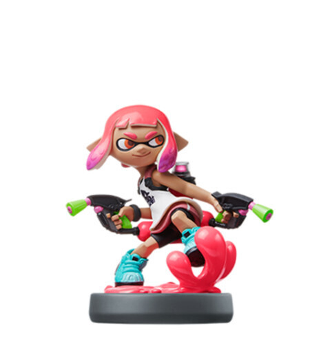 Inkling Girl Neon Pink Splatoon Amiibo, Unboxed