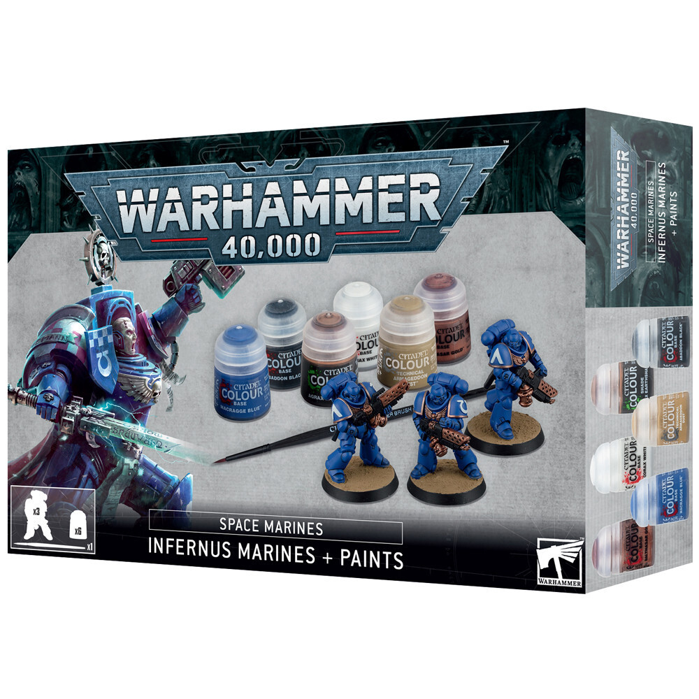 Space Marines: Infernus Marines + Paints Set