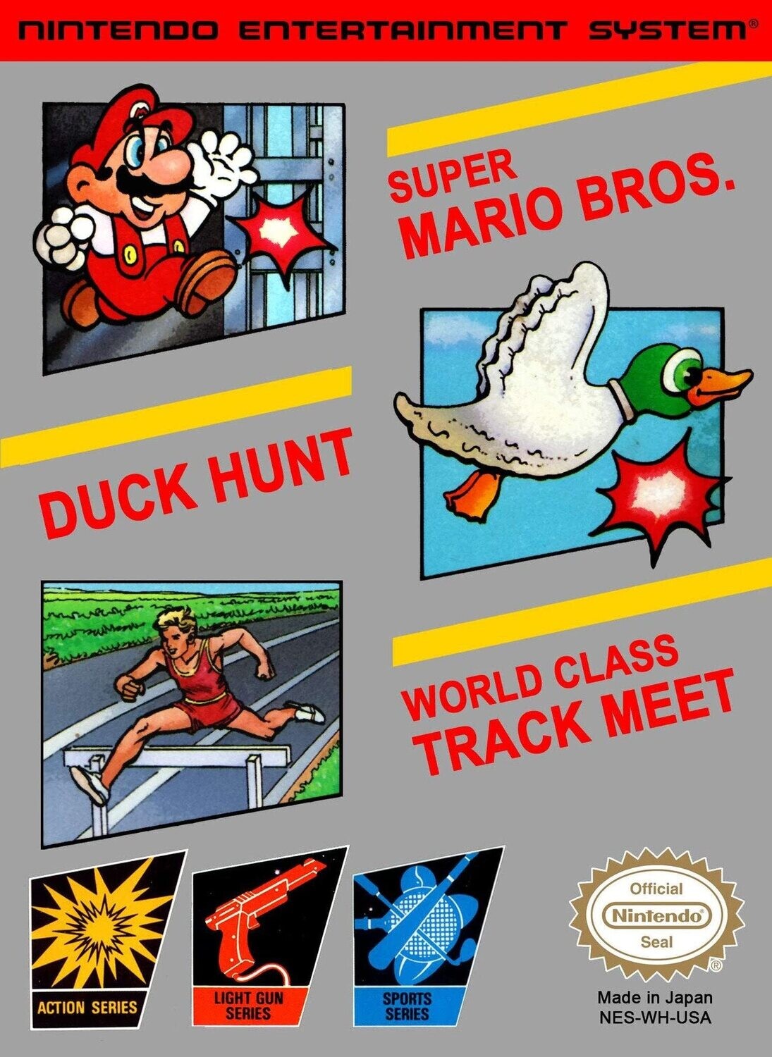 Mario Bros / Duck Hunt / World Class Track Meet, Super - 