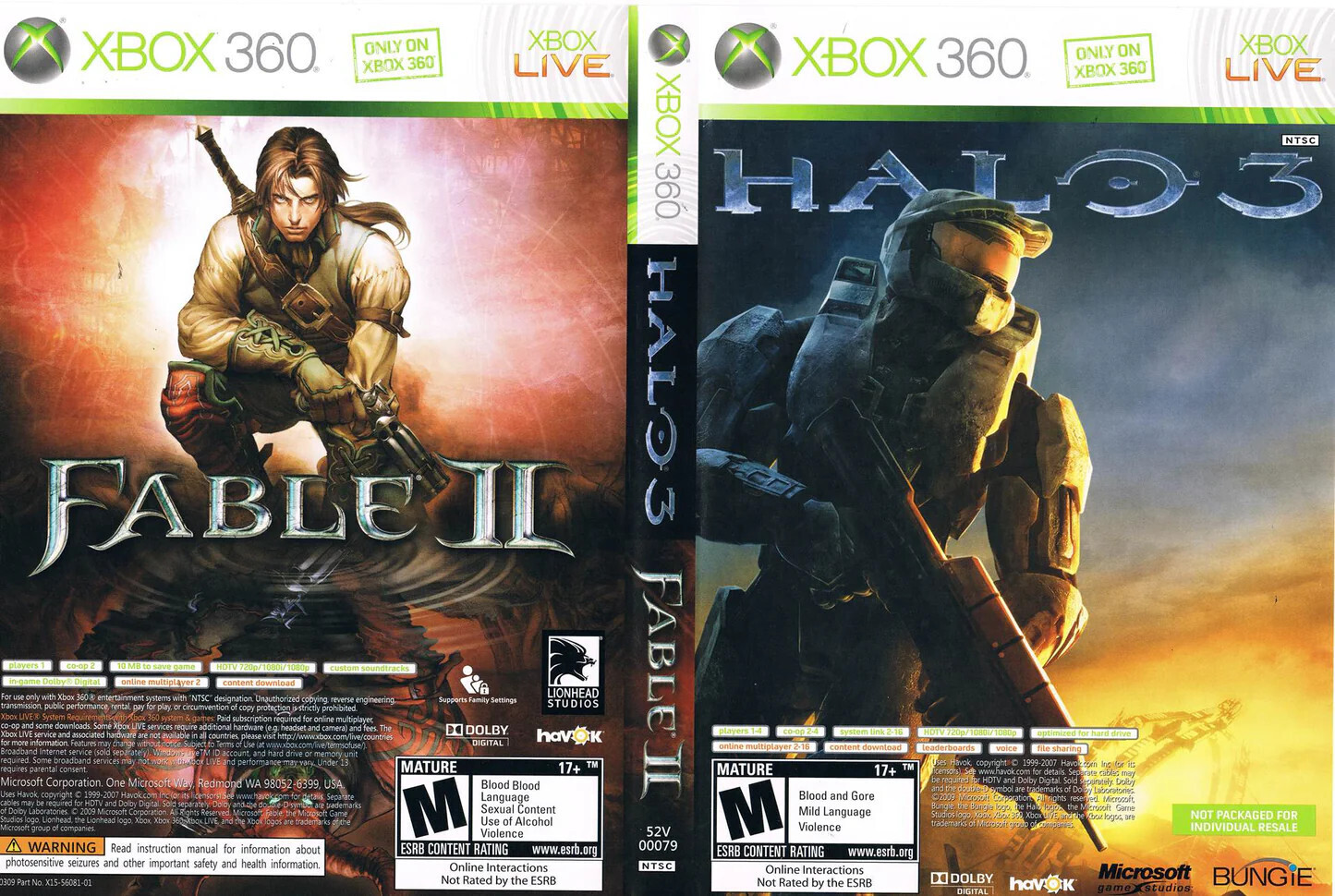 Halo 3 &amp; Fable II - 