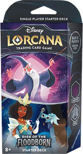 Lorcana Rise of the Flooborn Starter Deck (Amethyst and Steel)