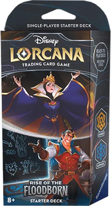 Lorcana Rise of the Floodborn  Starter Deck (Amber and Sapphire)