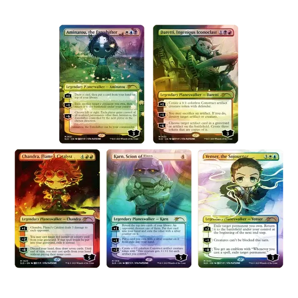 Li&#39;l&#39;est Walkers Rainbow Foil Edition MTG Secret Lair Drop