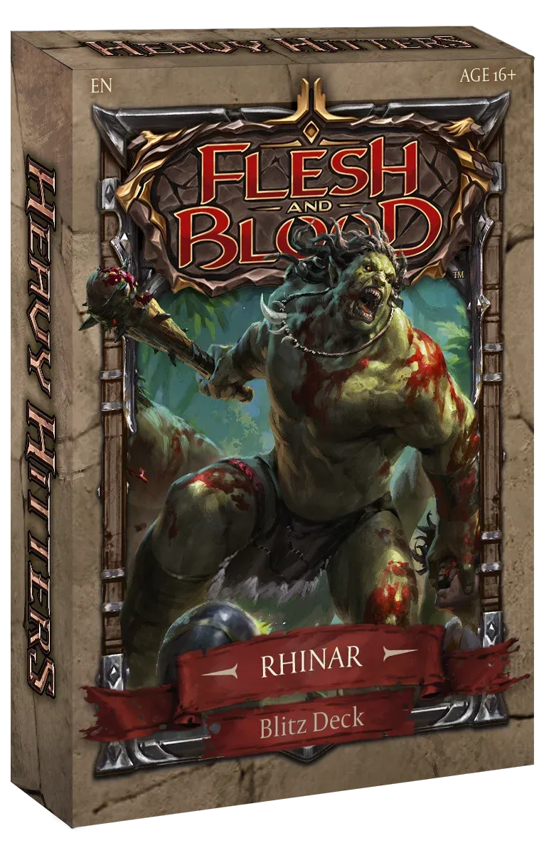 Rhinar - Flesh and Blood  Heavy Hitters Blitz Deck