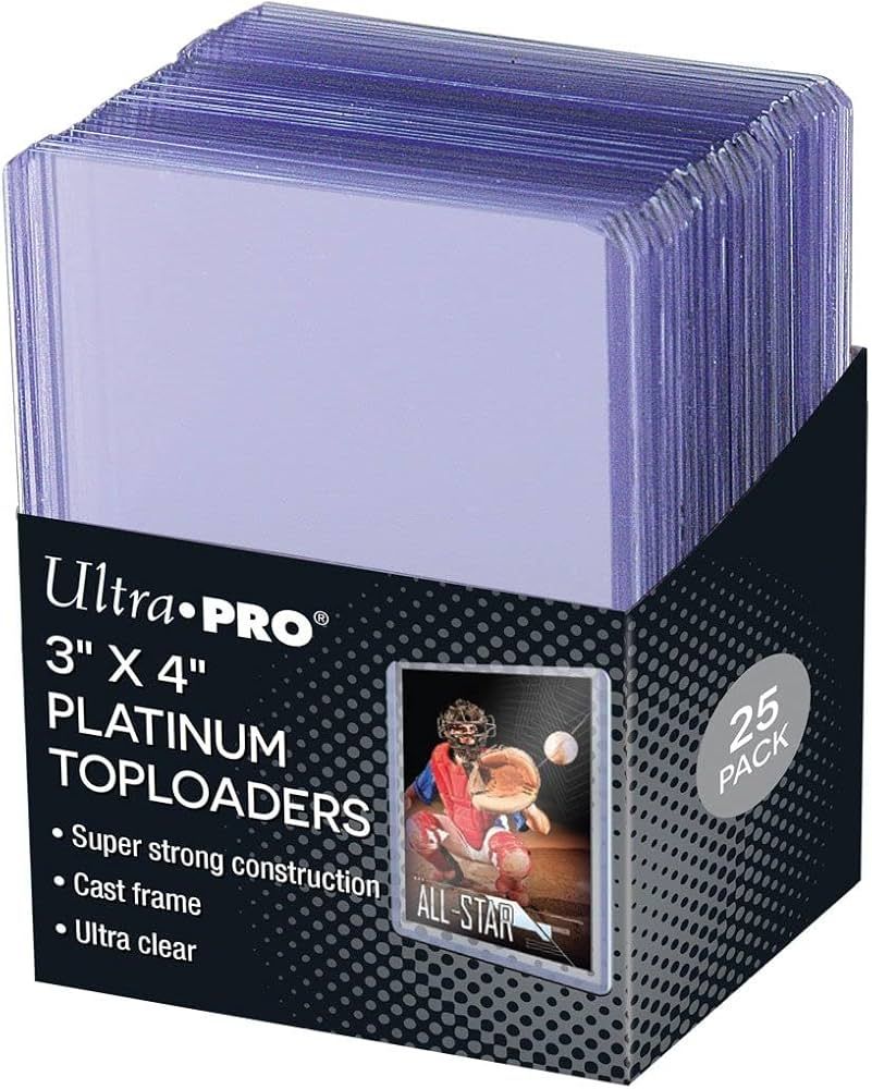 Ultra PRO  Platinum Toploaders Card Holders 3x4 (25 per)