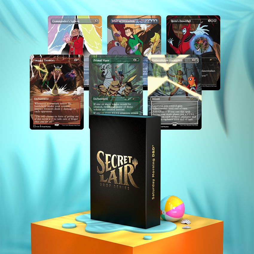 Saturday Morning D&amp;D Traditional Foil MTG Secret Lair Drop