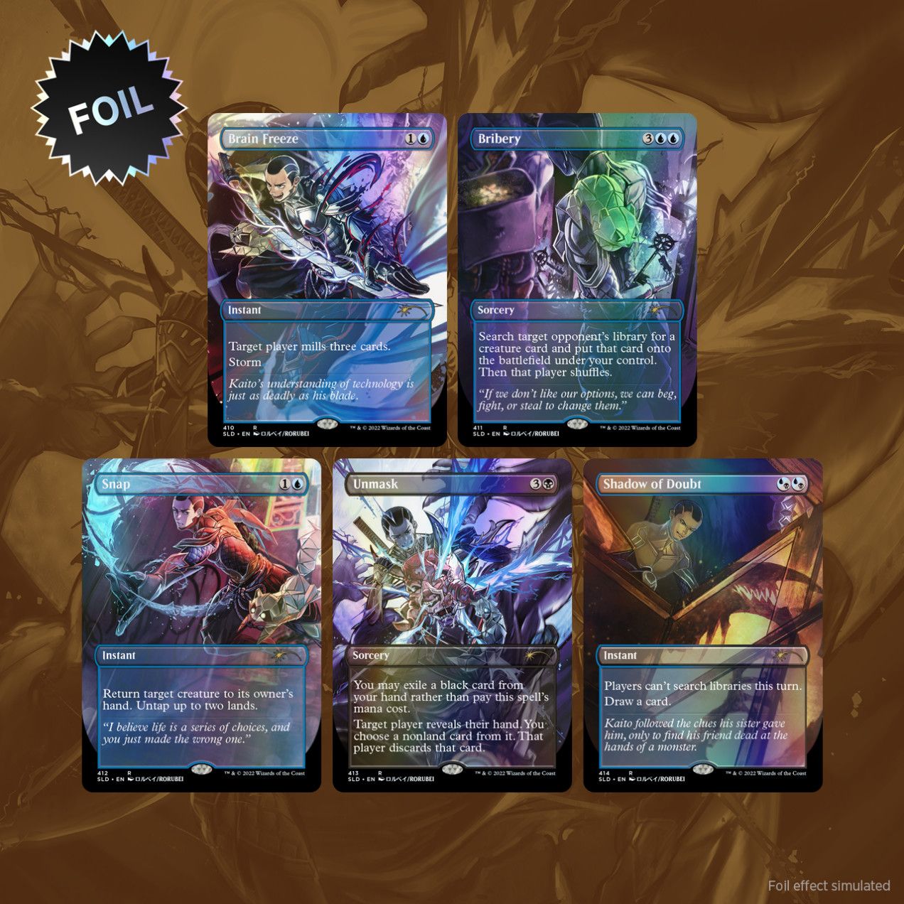 Introducing: Kaito Shizuki Traditional Foil MTG Secret Lair Drop February Superdrop