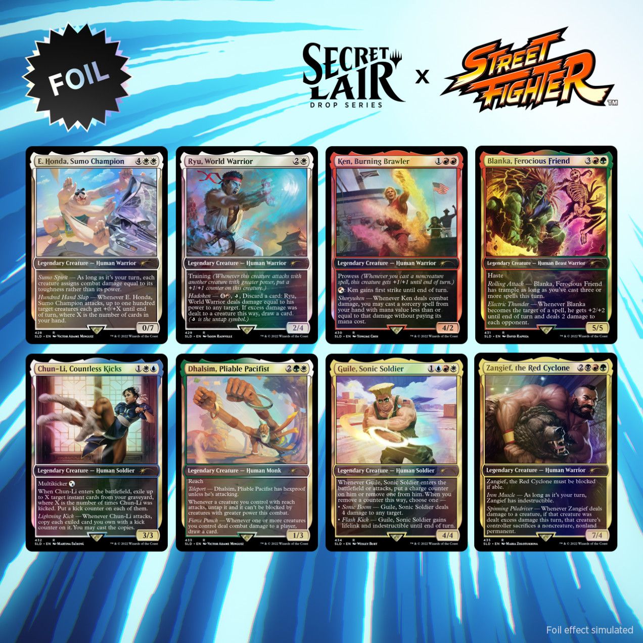 Secret Lair x Street Fighter Traditional Foil MTG Secret Lair Drop February Superdrop
