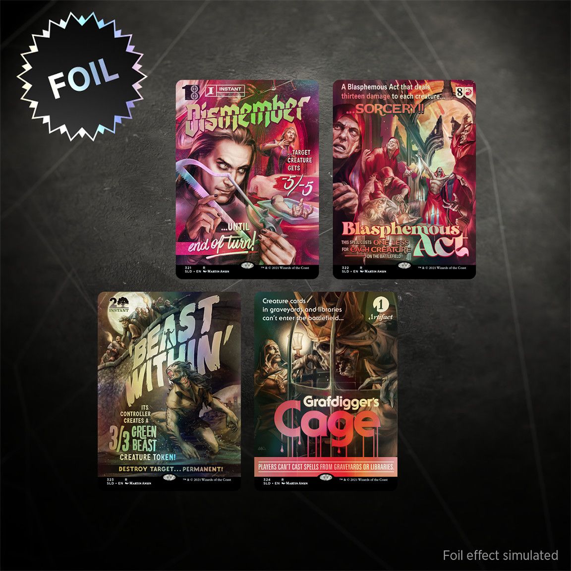 Monster Movie Marathon Traditional Foil MTG Secret Lair Drop