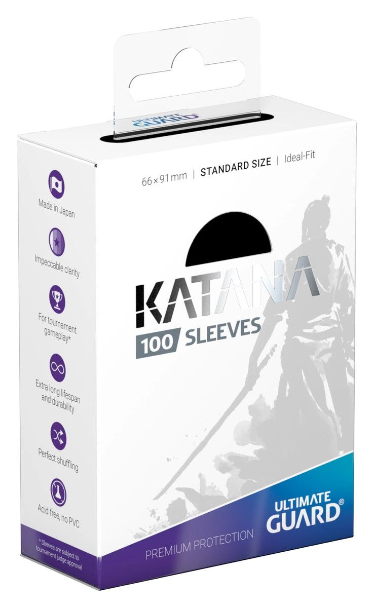 Ultimate Guard KATANA Sleeves (100 CT) -, Color: Black