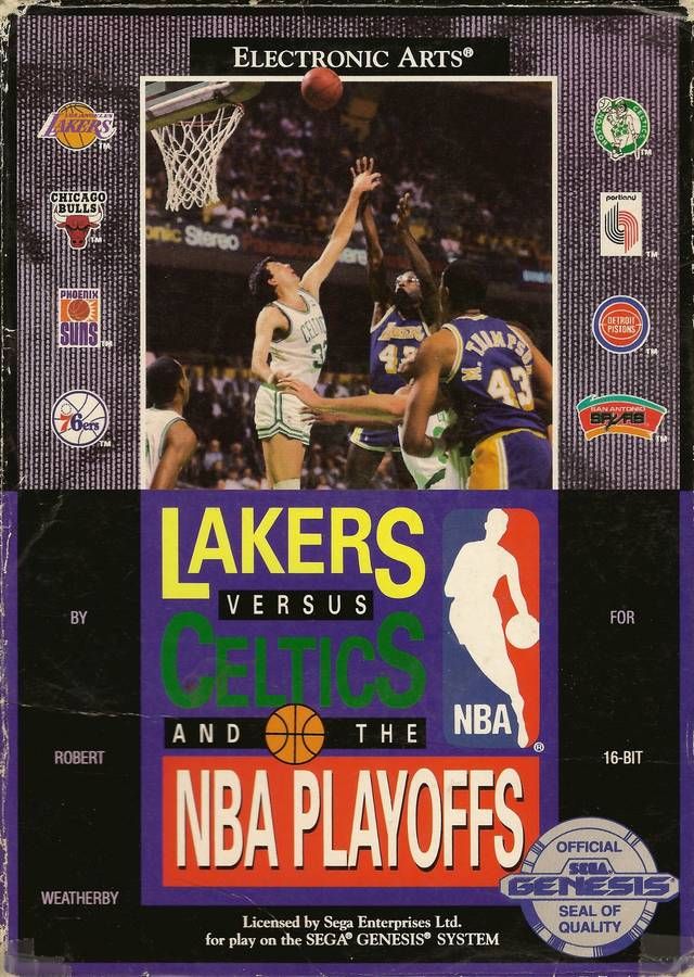 Lakers Versus Celtics and the NBA Playoffs - Sega Genesis