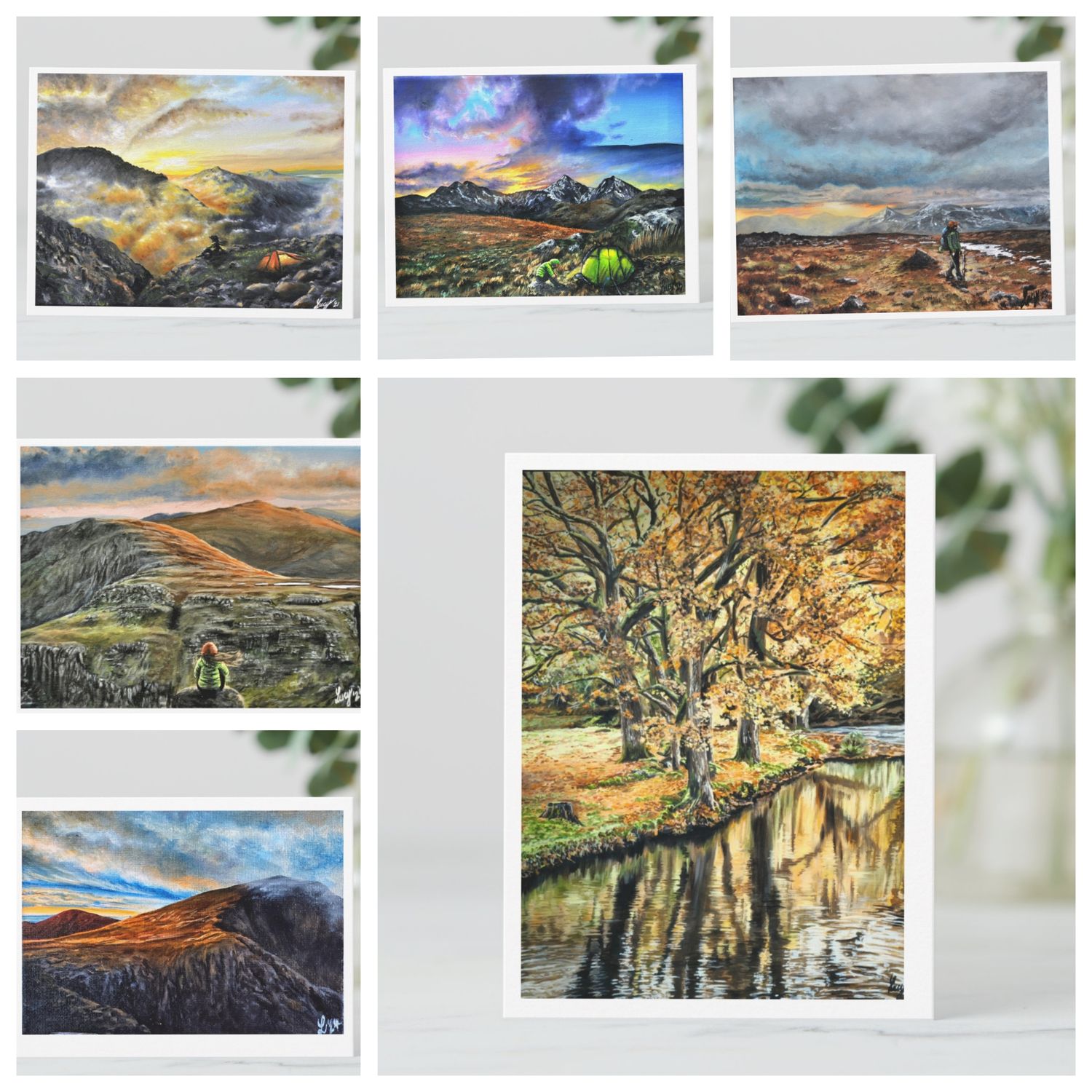 Snowdonia set of 6 Postcards