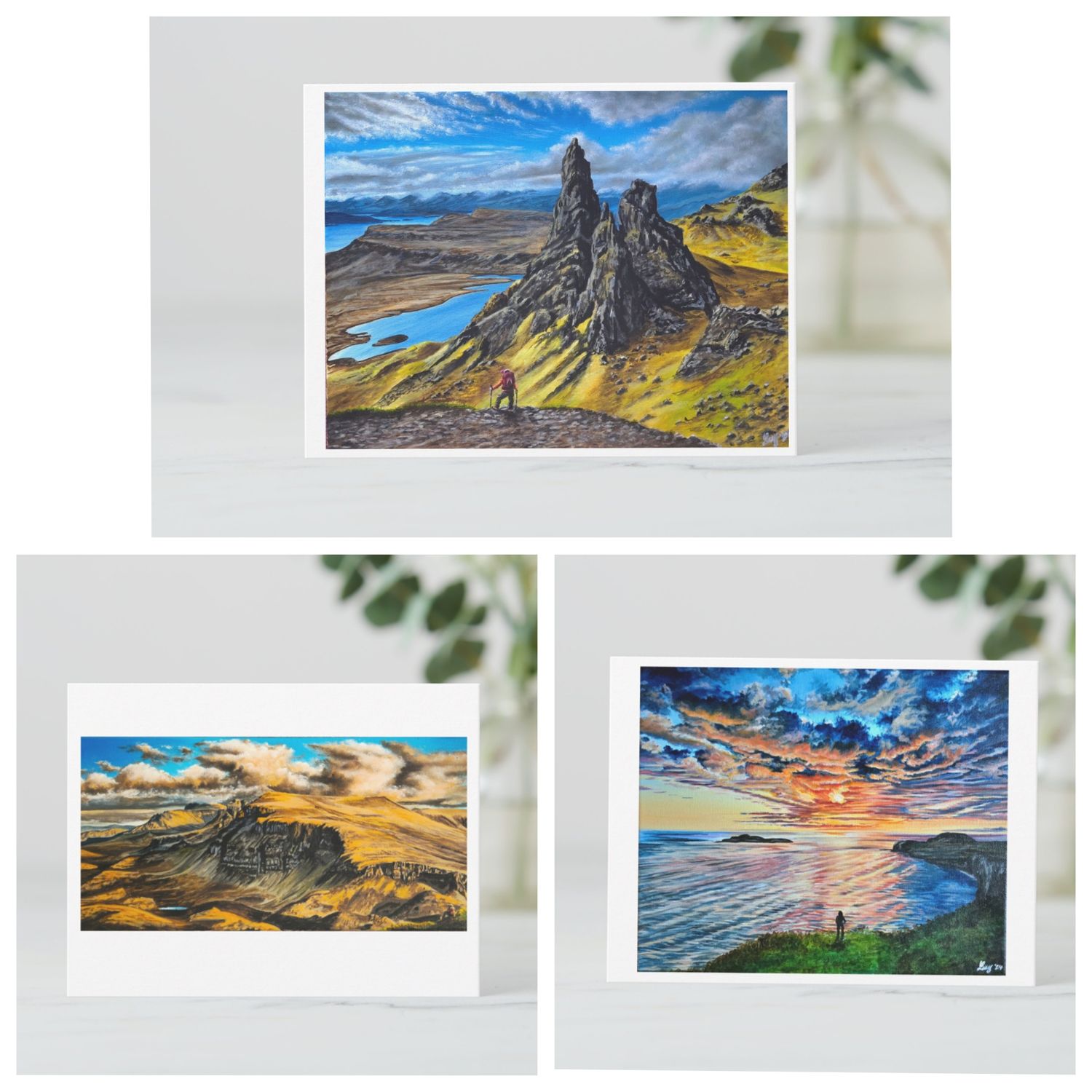Isle of Skye - Scotland set of 3 Postcards