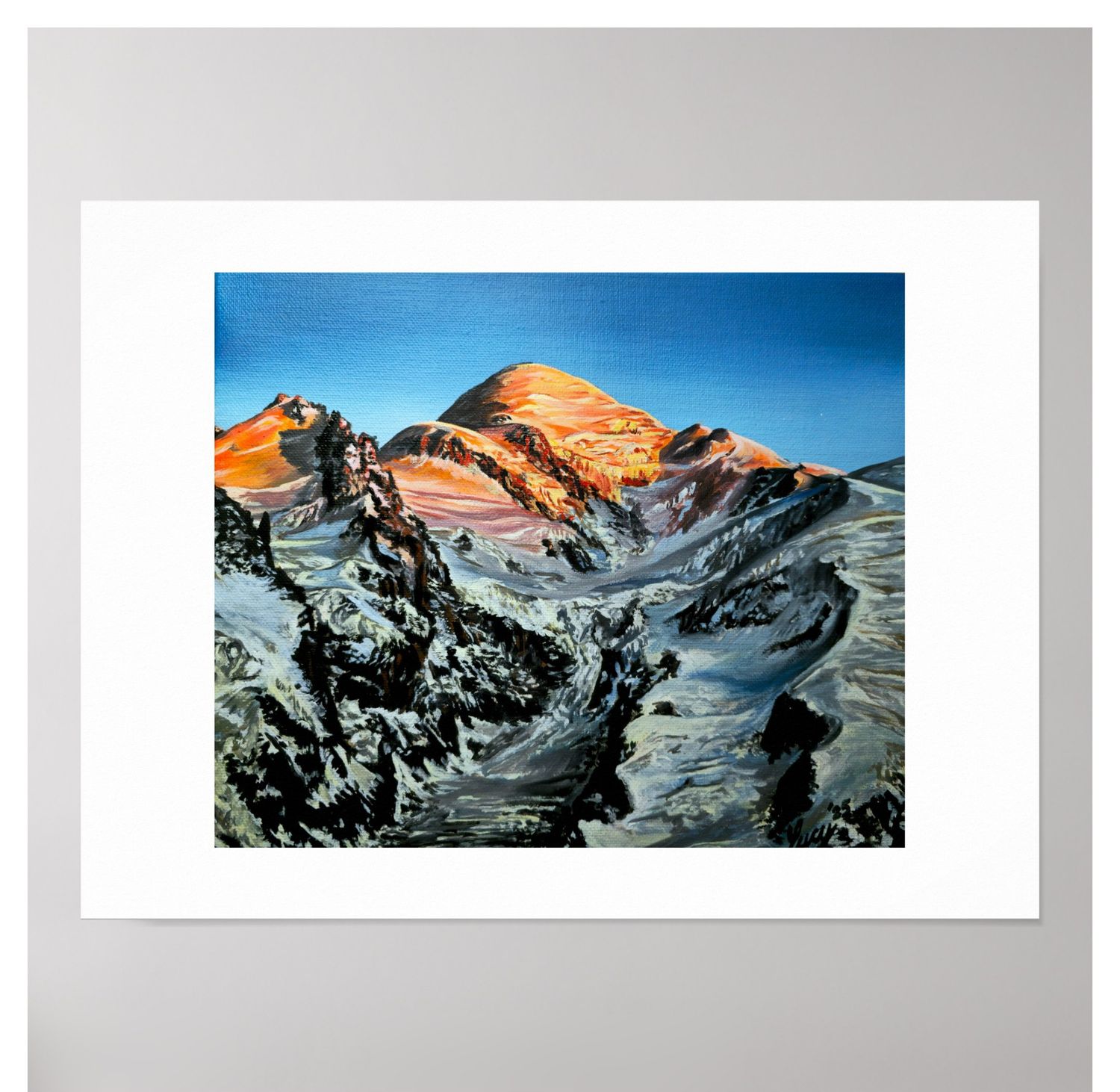 Last Sun on Mt.Blanc