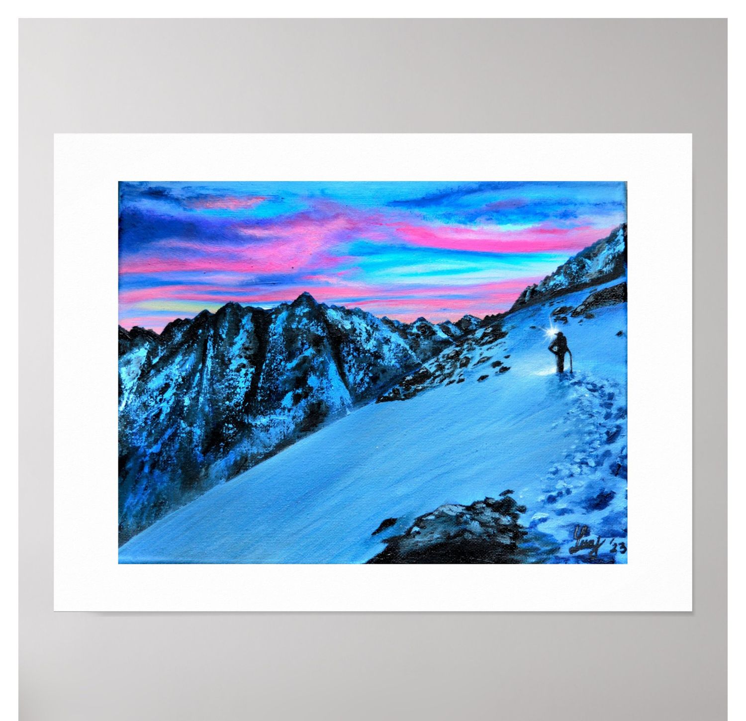 Sunset over High Tatras