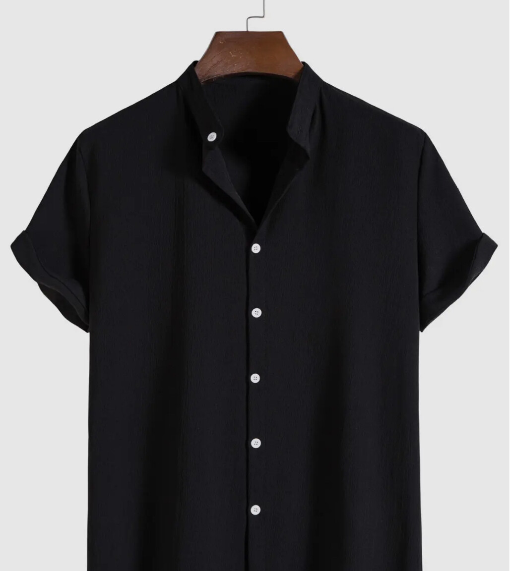Elegant Textured Solid Color Men’s Shirt 
✨Pure Class Collection✨
