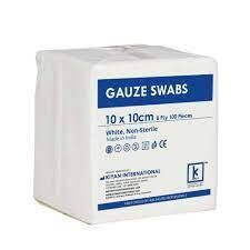 GAUZE SWAB - 10cm x 10cm - 8ply ( 10000pieces / Carton )