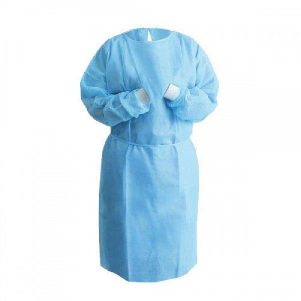ISOLATION GOWN BLUE - 10pcs Pack