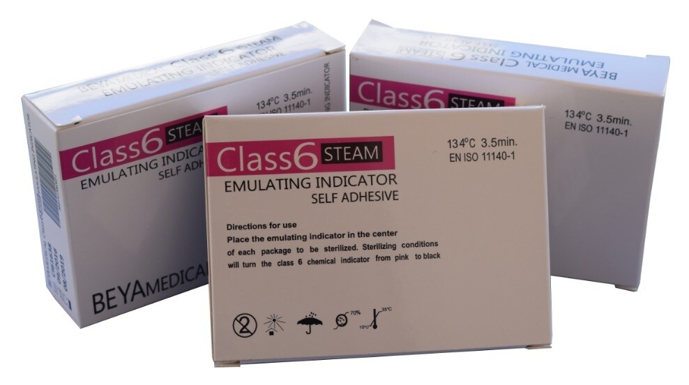 STEAM INDICATOR CARD ( Class 6 ) CARTON ( 250pcs / 100Box / Carton )