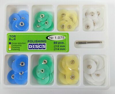 POLISHING DISCS - 14mm BIG 80pcs Kit ( 1.075 ) - TOR