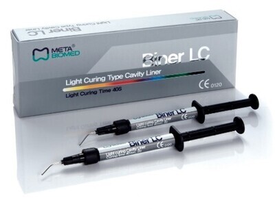 BINER LC | Light Curing CAVITY LINER ( 4gm Syringe ) - META BIOMED