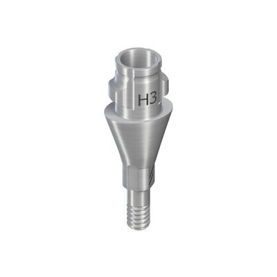 SC VARIOBASE® ABUTMENT - WITH SCREW, OVAL, GH 3mm